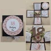 Pamiątka na osiemnastkę, exploding box urodziny 