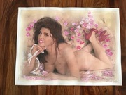 Obraz akt ręcznie malowany 