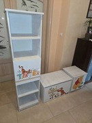 Komplet mebli, szafa, szafka nocna, regał komoda, Kubuś Puchatek