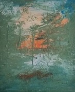 Oryginalny obraz akrylowy "Never let go" z certyfikatem autent. i sygnaturą