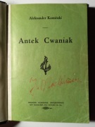 Antek Cwaniak Aleksander Kamiński 1945 wydanie USA RZADKO