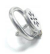 Stalowy płaski pas cnoty Chastity Cage Dilator oring 50mm