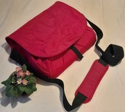 Duża różowa torba na ramię