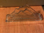 Serwetnik szklany z lat PRL