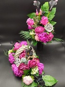 Komplet nagrobny-stroik i bukiet do wazonu