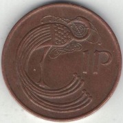 Irlandia 1 penny pens 1990 - 20,32 mm - nr 1