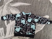 Bluza rozpinana granatowa w dinozaury 80