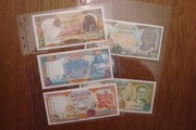 Syria zestaw banknotów 5 sztuk stan 1