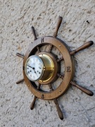Piękny zegar okrętowy w kole sterowym Schatz Royal Marine  -60,5cm 