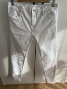 Skinny high waist jeans H&M białe raz ubrane 42