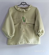 Krótka kurtka w kolorze delikatnej pistacji HANDMADE 