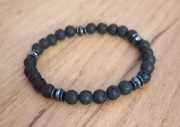 Bransoletka z lawy wulkanicznej 