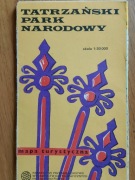 Tatrzański Park Narodowy mapa 1983 r.