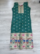 Ladies Paithani Kurti sleveless tradycyjna tunika indyjska