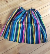 spódnica ludowa w kolorowe pasy zapaska przepaska folklorystyczna pasy