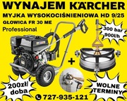 Wynajem Myjka Spalinowa Karcher 9/25+talerz do mycia kostki elewacji 300BAR