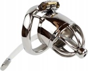 Stalowy pas cnoty Chastity dilator oring 45mm