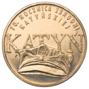 2 zł 70 rocznica zbrodni katyńskiej Katyń 2010 worek menniczy