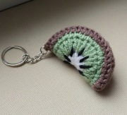 Brelok kiwi na szydełku, maskotka ręcznie wykonany, hand made