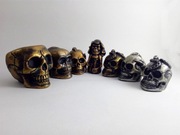 Czaszki i kościotrup figurki figurka 7 szt