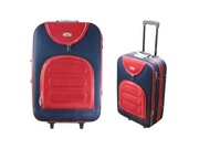 Walizka Podróżna Średnia Czerwono-Granatowa Wyprzedaż
