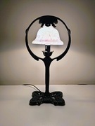 Stara francuska mosiężna lampa secesja