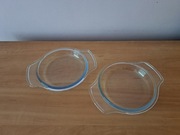 Dwa stare talerzyki miseczki jasno niebieski vintage prl?