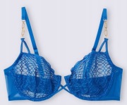 Intimissimi biustonosz niebieski miękki zdobienie tiul Sweet Escape 75B