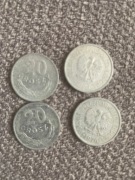 Monety o wartości 20 groszy z lat 1972-1981