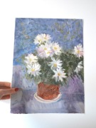 Oryginalny obraz olejny – Bukiet stokrotek – 30x40 cm + Certyfikat