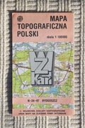 Bydgoszcz i okolice - wojskowa mapa topograficzna 1: 100 000 wyd. 1990