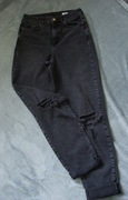 New Look Ciemno szare jeansy MOM rozm.40