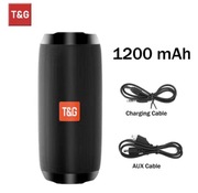 Głośnik przenośny Bluetooth T&G TG117 CZARNY TWS Wodoodporny