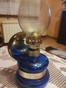Stara Lampa naftowa z lustrem i kloszem