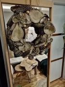 Wianek świąteczny. Rękodzieło piękny,boho skandi 