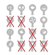 Szablony do ozdabiania kawy, deserów