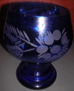 Ozdobny kielich niebieski