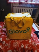 Plecak torba termiczna Glovo żółta używa 