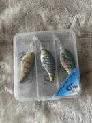 Zestaw znakomitych woblerów z wabikiem wewnątrz tzw stukacze z kulką