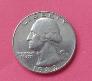 1/4 dolara 25 centów Quarter Dollar 1982 USA 