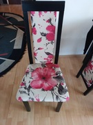 Krzesła w kwiaty bardzo dobry stan