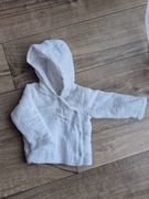 M&S ocieplana wypełnieniem ciepła muślinowa bluza kurtka biała zwierzątka74