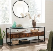 Loftowy stolik kawowy szklany RTV