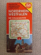 mapa Nadrenia Północna-Westfalia (Niemcy)