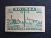 382 b pap. y5 guma piaskowa ** Zniszczenia wojenne Warszawy 1945