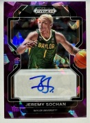 Jeremy Sochan karta NBA z autografem limit do /99 Panini Purple Ice Prizm