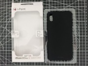 I-Paint Etui ochronne na iPhone XS Max czarne silikonowe etui z mikrofibrą