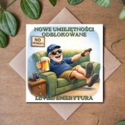 Kartka okolicznościowa na emeryturę śmieszna – prezent dla emeryta