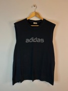 Koszulka top Adidas granatowa z logiem XL