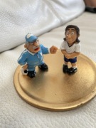 Rzadkie dwie figurki Piłkarz i trener